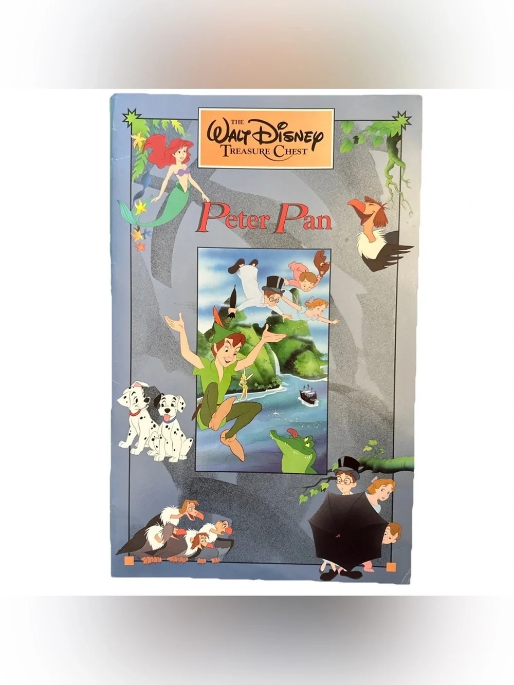 Vintage 1991 The Walt Disney Treasure Chest Set Of 5 Large Picture Books GUC